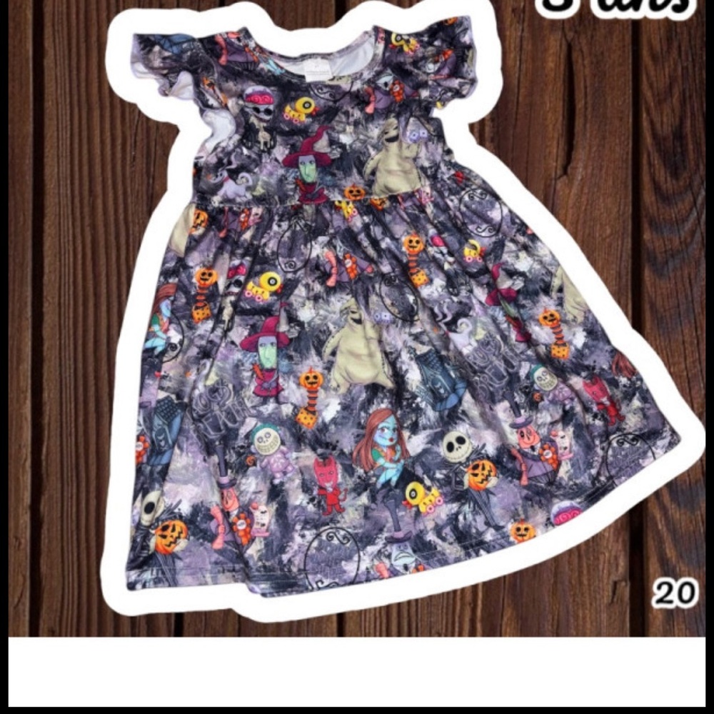 Kids Jack Skellington  Themed Dress